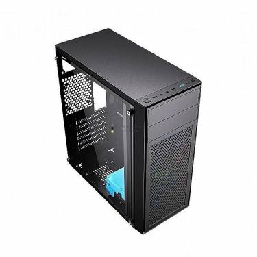 Gembird Fornax M100RGB Tempered Glass Black