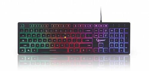 Gembird KB-UML-01 Rainbow Keyboard Black US