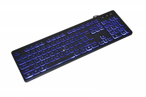 Gembird KB-UML3-02 3-color Backlight Multimedia Keyboard Black US