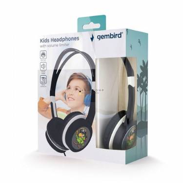 Gembird MHP-JR-BK Headphones for Kids Black