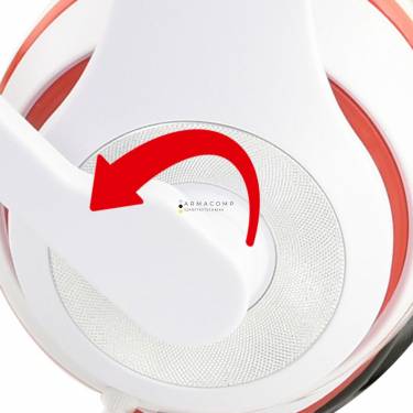 Gembird MHS-03-WTRDBK Stereo Headset White/Red/Black