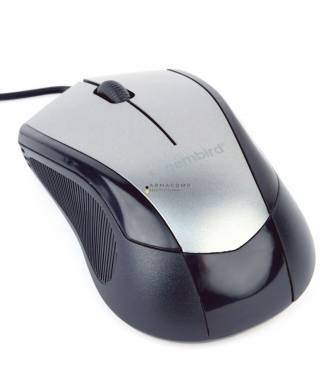 Gembird MUS-3B-02-BG optical mouse Black/Space Grey