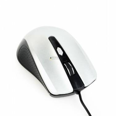 Gembird MUS-4B-01-BS Optical mouse Black/Silver