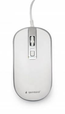 Gembird MUS-4B-06-WS Optical mouse White/Silver