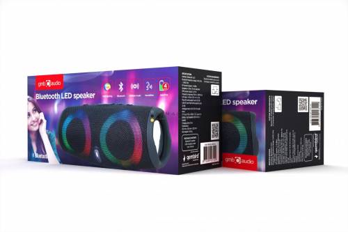 Gembird SPK-BT-LED-02 Bluetooth LED Speaker Black