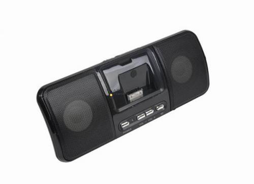 Gembird SPK321i Portable speakers with universal dock for iPhone and iPod Black