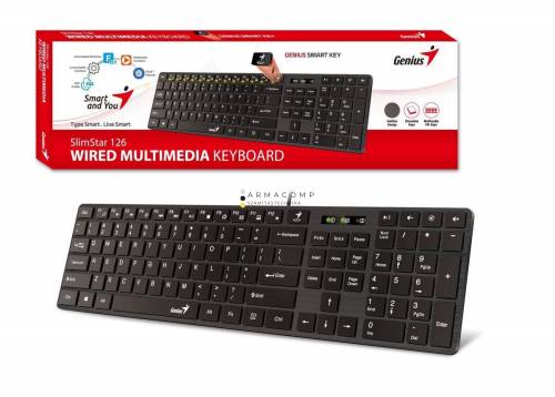 Genius SlimStar 126 keyboard Black HU