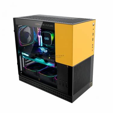 Geometric Future King Arthur Tempered Glass Black/Yellow