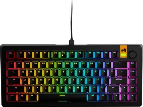 Glorious GMMK 3 HE 75% Prebuilt RGB Mechanical Gaming Keyboard Black UK