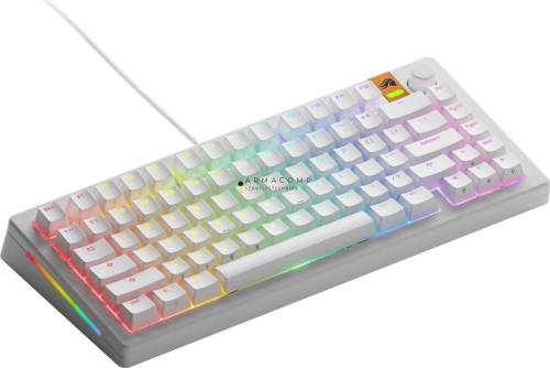 Glorious GMMK 3 HE 75% Prebuilt RGB Mechanical Gaming Keyboard White UK