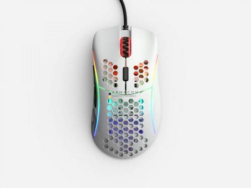 Glorious Model D Gaming Race RGB Glossy White