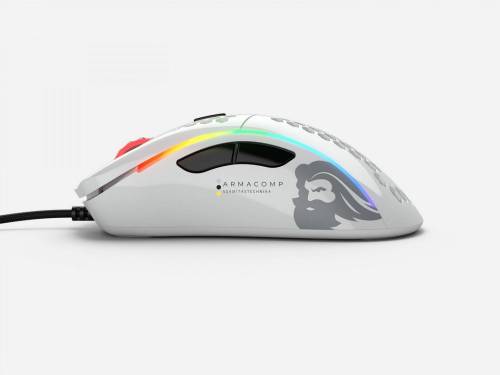 Glorious Model D Gaming Race RGB Glossy White