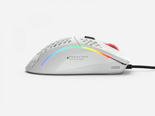 Glorious Model D Gaming Race RGB Glossy White