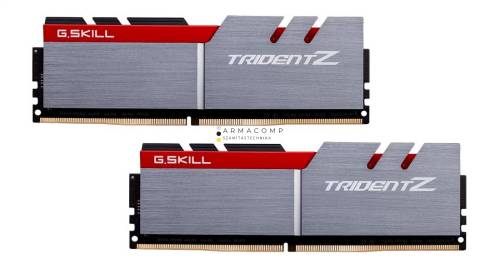 G.SKILL 16GB DDR4 3200MHz Kit(2x8GB) Trident Z Silver/Red