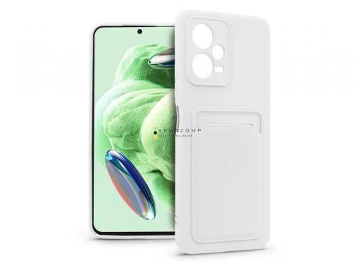 Haffner PT-6725 Xiaomi Redmi Note 12 5G/Poco X5 5G szilikon hátlap kártyatartóval White