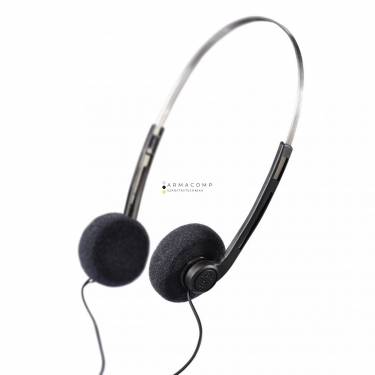 Hama Basic4Music On-Ear Stereo Headphones Black/Silver