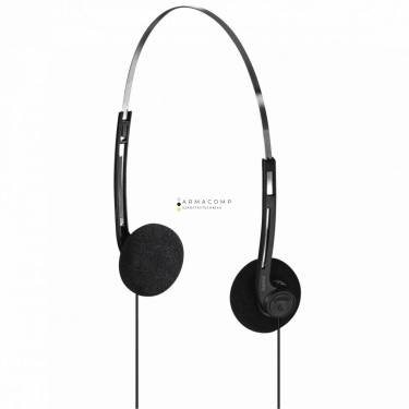 Hama Basic4Music On-Ear Stereo Headphones Black/Silver