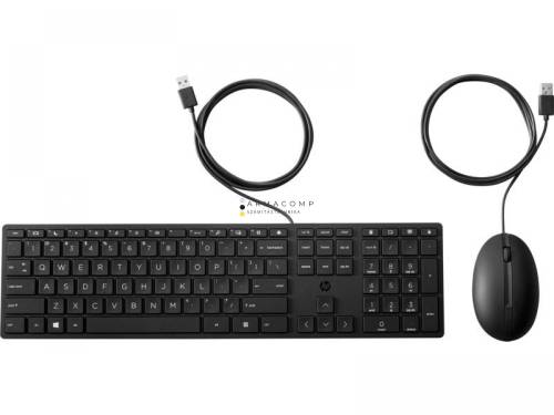 HP 320MK Wired Keyboard and Mouse Black HU