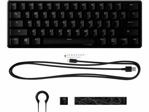 HP HyperX 60 Alloy Origins Aqua Mechanical RGB Keyboard Black US