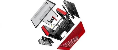 HYTE Y60 Tempered Glass Red/Black