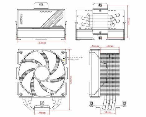 ID-COOLING FROZN A410 ARGB WHITE