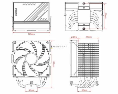 ID-COOLING FROZN A610 ARGB WHITE