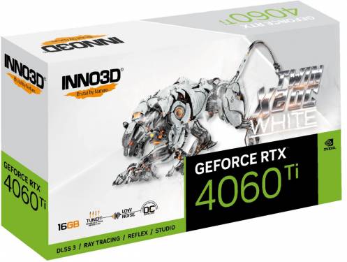 Inno3D GeForce RTX4060 Ti 16GB Twin X2 OC White