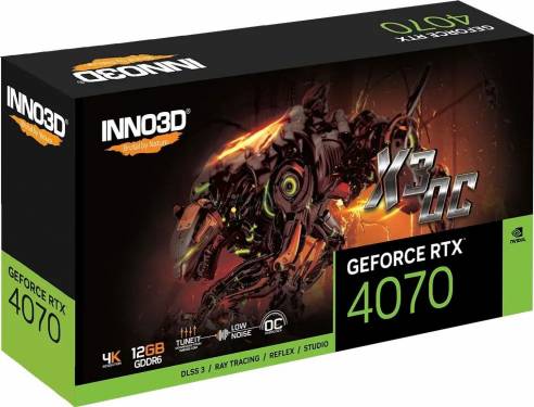 Inno3D GeForce RTX4070 12GB DDR6 X3 OC