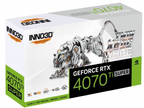 Inno3D GeForce RTX4070 Ti Super 16GB DDR6X Twin X2 OC White