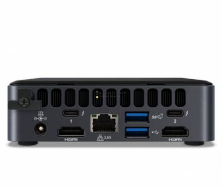 Intel NUC 11 Pro Slim Kit NUC11TNKv7 Tiger Canyon Black (EU Cord)