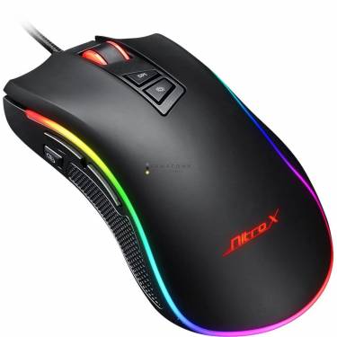 Inter-Tech Nitrox GT-300+ RGB Gaming mouse Black