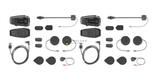 Interphone U-COM8R Bluetooth headset for closed and open helmets Twin Pack