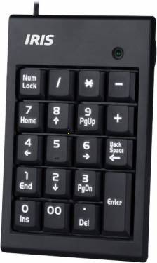 IRIS B-15 USB numerikus billentyűzet Black