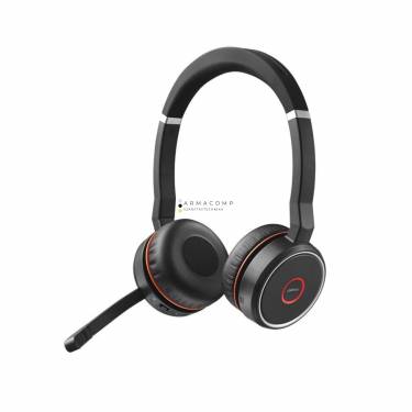 Jabra Evolve 75 SE MS Stereo Headset with Link 380 + Charging Stand Black