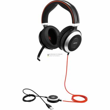 Jabra Evolve 80 MS Duo USB Black