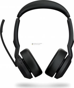 Jabra Evolve2 55 MS Stereo with Link380a Wireless Bluetooth Headset Black