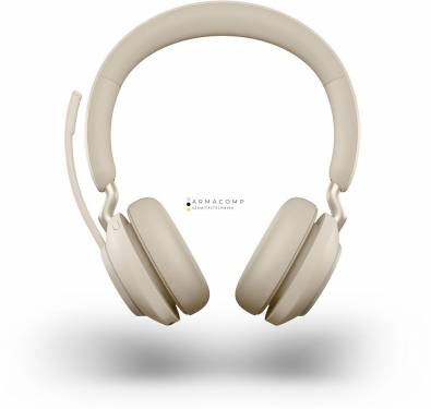 Jabra Evolve2 65 MS Teams Stereo Bluetooth Headset Beige