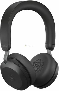 Jabra Evolve2 75 MS Stereo Wireless Headset + Charging Stand Black