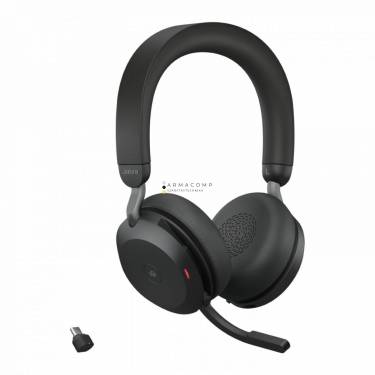 Jabra Evolve2 75 USB-C MS Stereo Wireless Headset Black