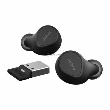 Jabra Evolve2 Buds UC Headset + Wireless Charging Pad Black