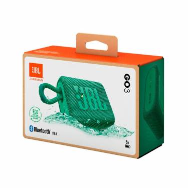 JBL Go 3 Eco Bluetooth Portable Waterproof Speaker Green