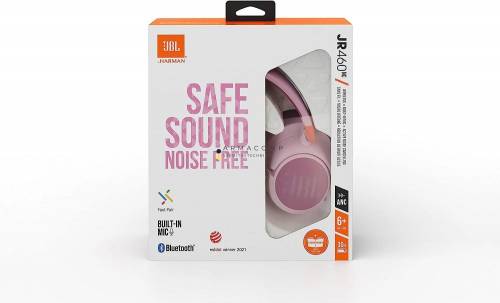 JBL JR460NC Wireless/Wired Bluetooth Headset for Kids Pink