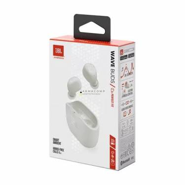 JBL Wave Buds Wireless Bluetooth Headset White