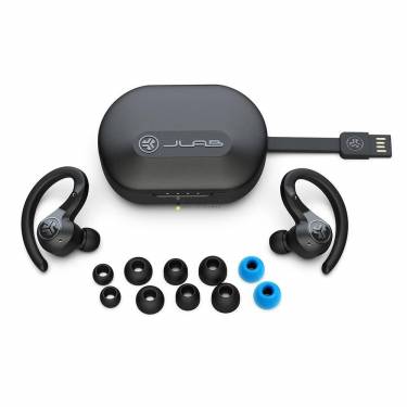 JLab Epic Air Sport ANC True Wireless Earbuds Headset Black