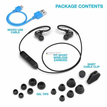 JLab Fit Sport 2.0 Wireless Fitness Headset Black