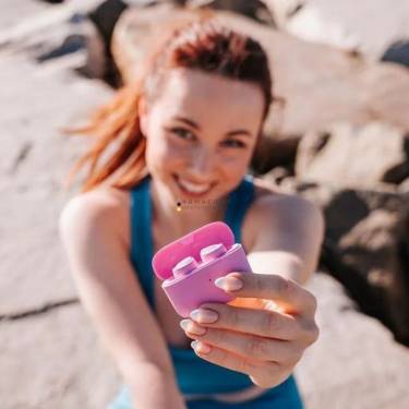 JLab Go Air Pop True Wireless Earbuds Headset Pink