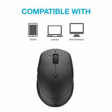 JLab Go Charge Wireless Bluetooth Mouse Black