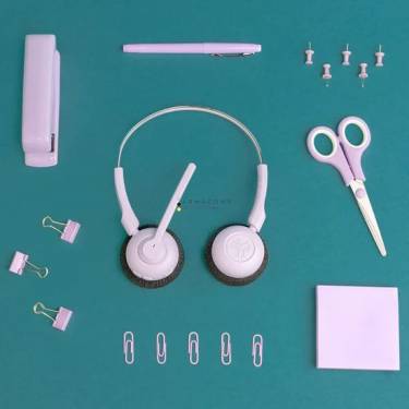 JLab Go Work Pop On-Ear Headset Lilac