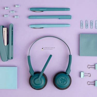 JLab Go Work Pop On-Ear Headset Teal