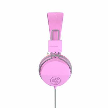 JLab JBuddies Studio On-Ear Kids Wired Headphones Pink/Grey